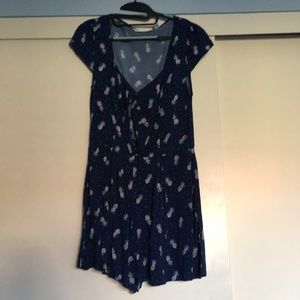 Lauren Conrad Navy and pineapple romper